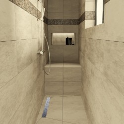 Linear Drain 800 mm Premium Mistral